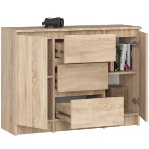 Ak furniture Komoda Girgo 101 cm dub sonoma