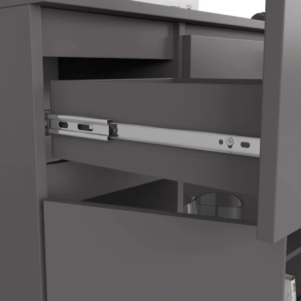 Ak furniture Komoda Baros 101 cm grafitová
