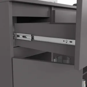 Ak furniture Komoda Baros 101 cm grafitová