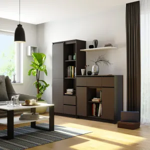 Ak furniture Komoda Baros 101 cm grafitová