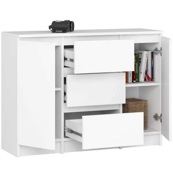 Ak furniture Komoda Girgo 101 cm bílá
