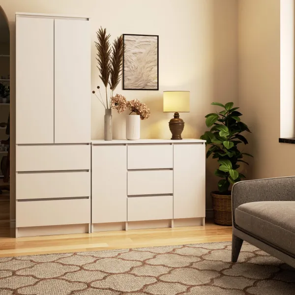 Ak furniture Komoda Girgo 101 cm bílá