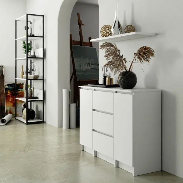 Ak furniture Komoda Girgo 101 cm bílá