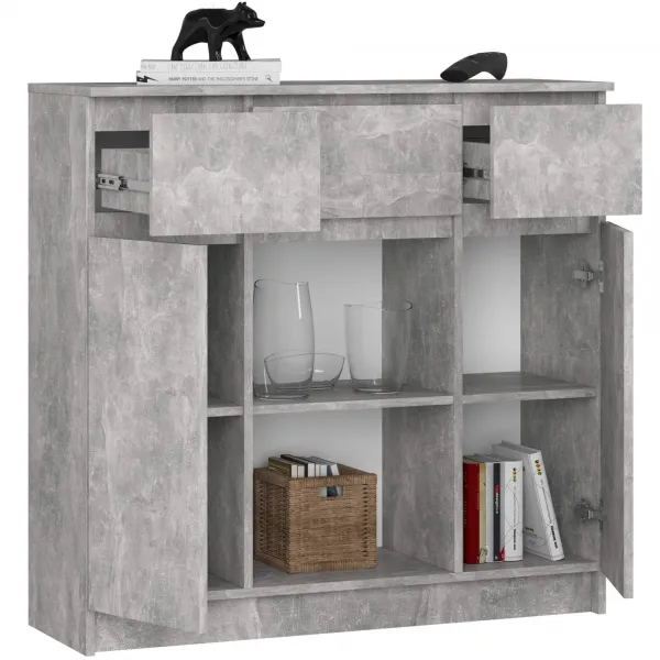 Ak furniture Komoda Baros 101 cm beton