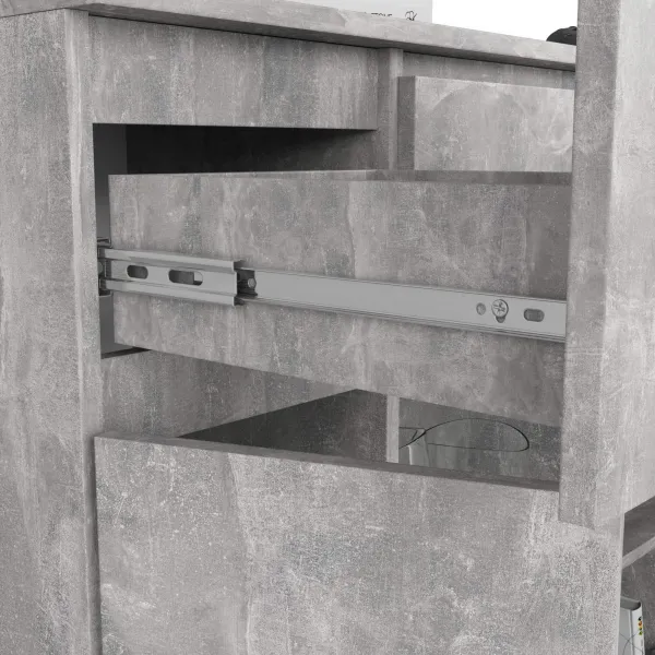 Ak furniture Komoda Baros 101 cm beton