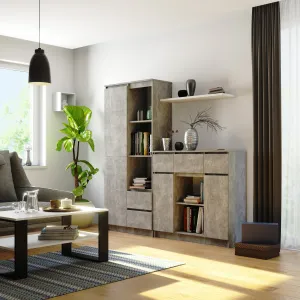 Ak furniture Komoda Baros 101 cm beton