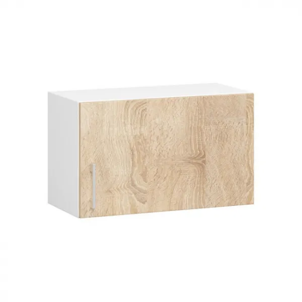 Ak furniture Kuchyňská linka Lima 240 cm prosklená bílá/dub sonoma