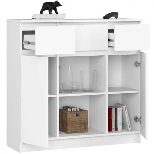 Ak furniture Komoda Baros 101 cm bílá