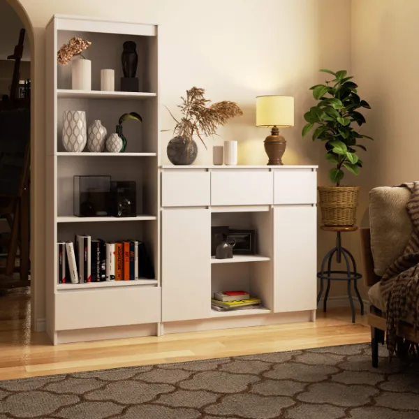 Ak furniture Komoda Baros 101 cm bílá