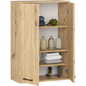 Ak furniture Závěsná koupelnová skříňka Fin W64 64 cm dub artisan