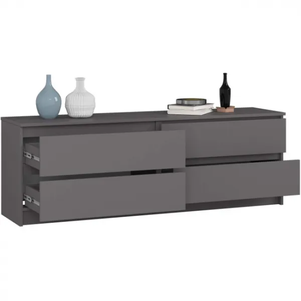 Ak furniture Komoda Kuba 160 cm grafit