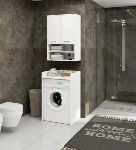 Ak furniture Závěsná koupelnová skříňka Fin W64 2D 64 cm bílá