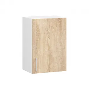 Ak furniture Kuchyňská linka Olivie 2,4 m prosklená bílá/dub sonoma