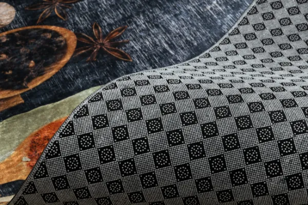 Protišmykový behúň LOTUS KITCHEN 40580 sivý / žltý