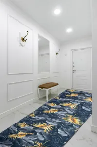 Protišmykový behúň LOTUS PAPRADE 45270 sivý / zlatý