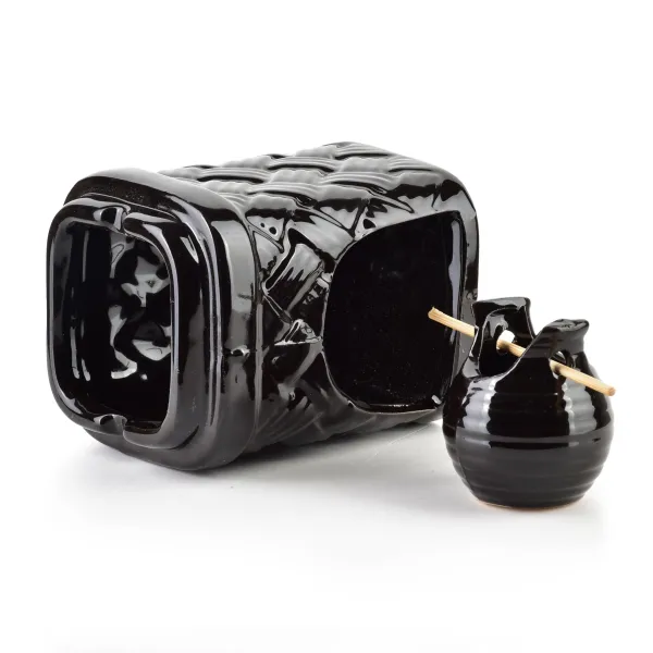 Mondex Aroma lampa ARVEN 12 cm čierna