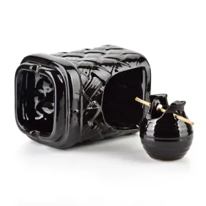 Mondex Aroma lampa ARVEN 12 cm čierna