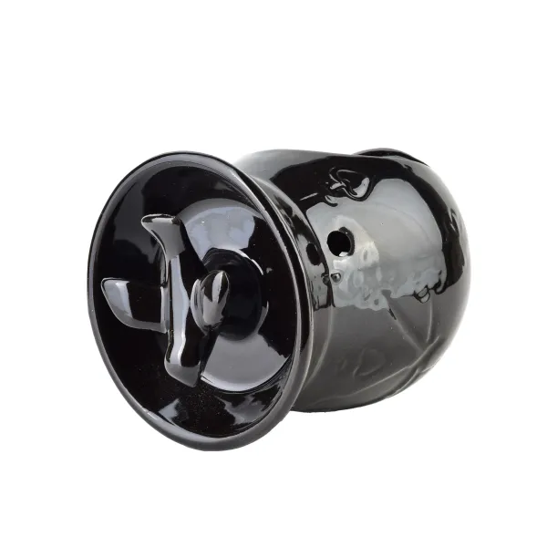 Mondex Keramická aróma lampa LOSKI 9 cm čierna
