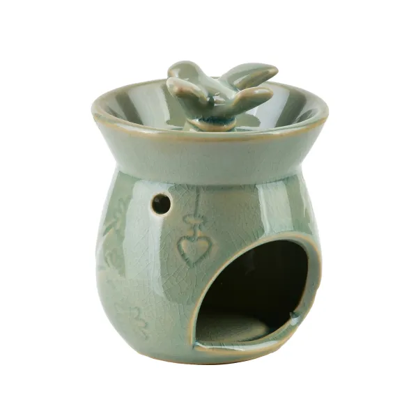 Mondex Keramická aroma lampa LOSKI 9 cm zelená