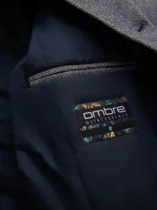 Moderný kabát pre pánov s kapucňou šedý