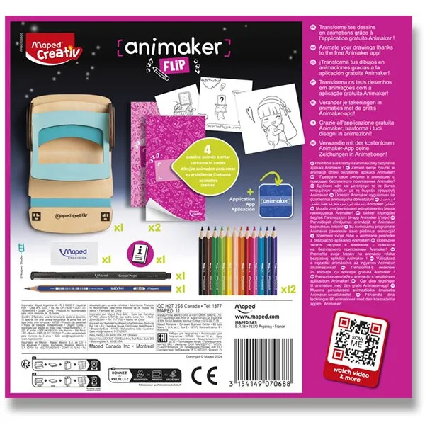 Súprava Maped Creativ Animaker Flip - Poetic - tvorba animácií