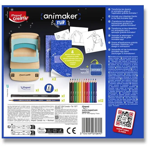 Súprava Maped Creativ Animaker Flip - Action - tvorba animácií