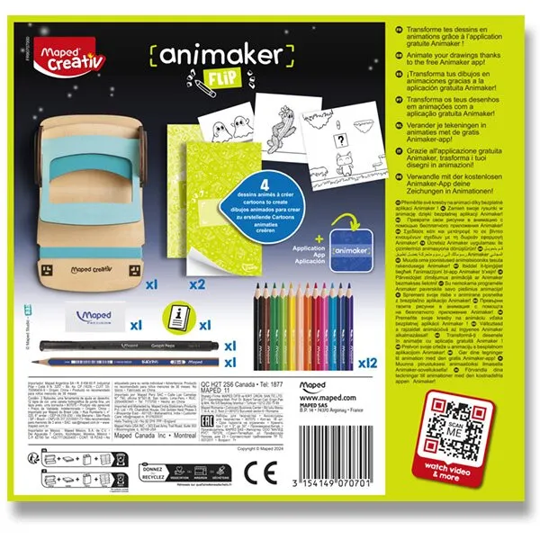 Súprava Maped Creativ Animaker Flip - Pop - tvorba animácií