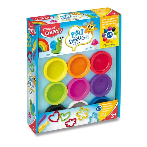 Súprava Maped Creativ Pat´Dough - modelovacia hmota - 9 farieb
