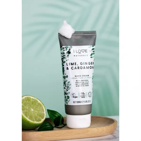 I Love Naturals Lime, Ginger & Cardamom krém na ruky 100 ml
