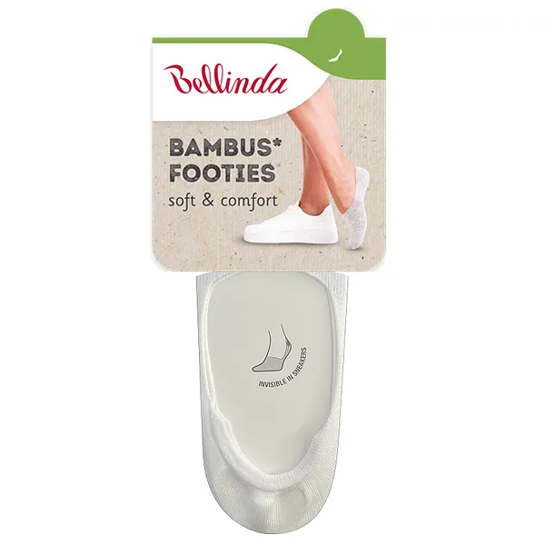 Bellinda 
BAMBUS FOOTIES SOCKS - Bambusové veľmi nízke dámske ponožky - biela