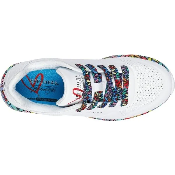 Skechers UNO LITE Detská vychádzková obuv, biela, veľkosť