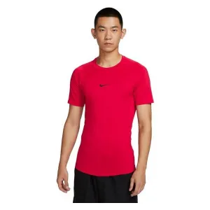 Nike M NP DF TIGHT TOP SS Pánske tréningové tričko, červená, veľkosť
