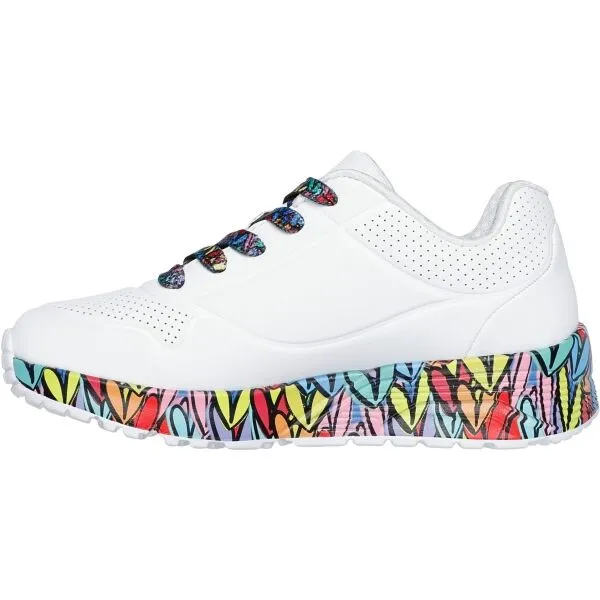 Skechers UNO LITE Detská vychádzková obuv, biela, veľkosť