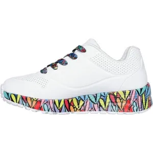 Skechers UNO LITE Detská vychádzková obuv, biela, veľkosť