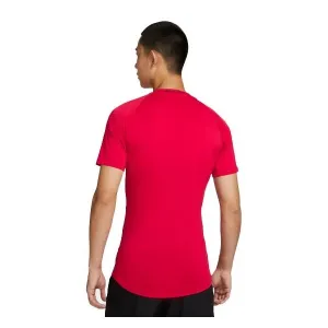 Nike M NP DF TIGHT TOP SS Pánske tréningové tričko, červená, veľkosť