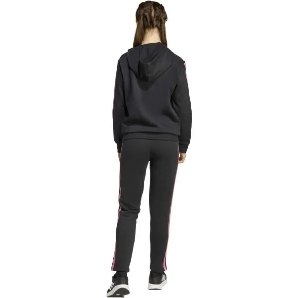 adidas ESSENTIALS 3-STRIPES FLEECE PANTS Juniorské tepláky, čierna, veľkosť