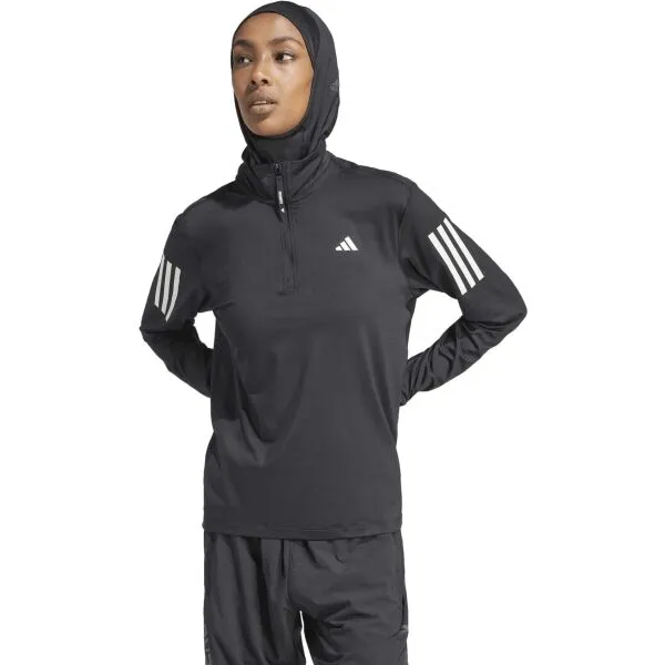 adidas OWN THE RUN HALF-ZIP Pánska bežecká bunda, čierna, veľkosť