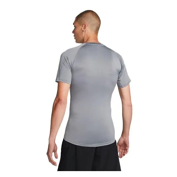 Nike M NP DF TIGHT TOP SS Pánske tréningové tričko, sivá, veľkosť