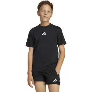 adidas T-SHIRT KIDS Detské tričko, čierna, veľkosť