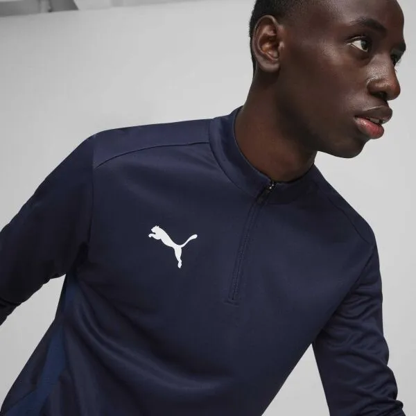 Puma TEAMGOAL TRAINING 1/4 ZIP TOP Pánske tričko, tmavo modrá, veľkosť