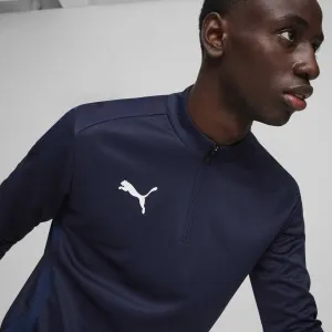 Puma TEAMGOAL TRAINING 1/4 ZIP TOP Pánske tričko, tmavo modrá, veľkosť