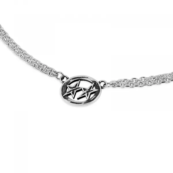 TwoJeys Icon Double Chain Necklace "Silver" (217801001)