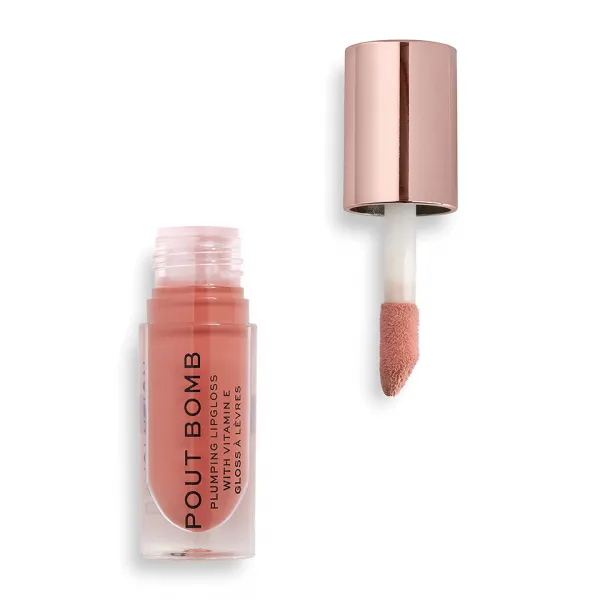 Revolution Makeup Pout Bomb Plumping Gloss 4,6 ml lesk na pery Kiss Nude
