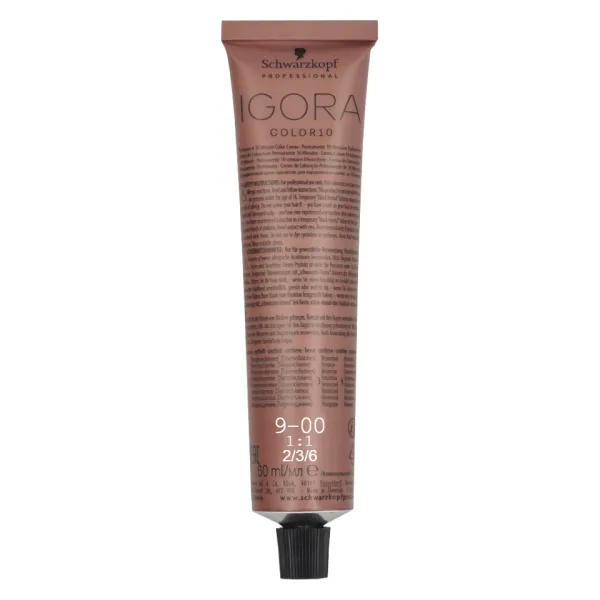 Schwarzkopf Professional IGORA Color 10 permanentná farba na vlasy odtieň 9-00 Extra Light Blonde Natural Extra 60 ml