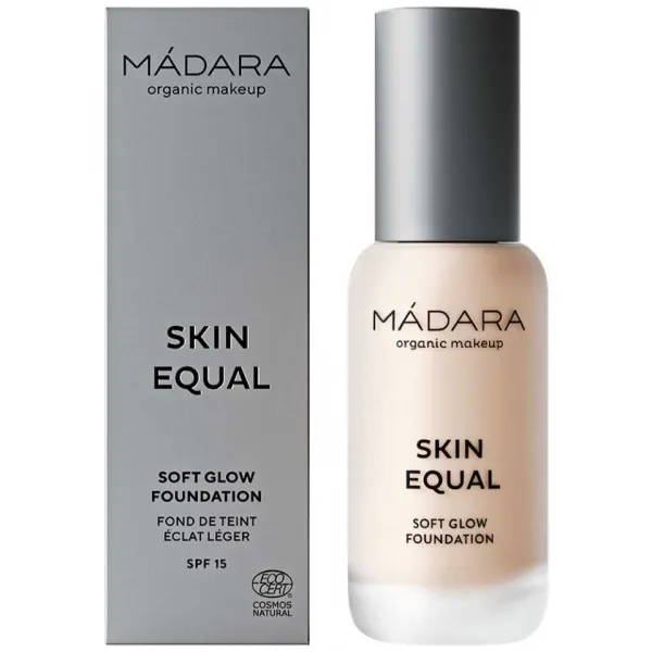 MÁDARA Skin Equal rozjasňujúci make-up pre prirodzený vzhľad SPF 15 odtieň #10 Porcelain 30 ml