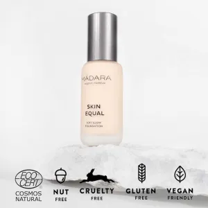 MÁDARA Skin Equal rozjasňujúci make-up pre prirodzený vzhľad SPF 15 odtieň #10 Porcelain 30 ml