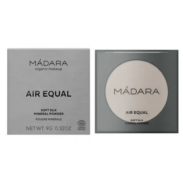 MÁDARA Air Equal minerálny púder odtieň #0 Translucent 9 g