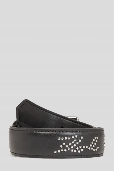 Opasok Karl Lagerfeld K/Signature Rocky Belt Black