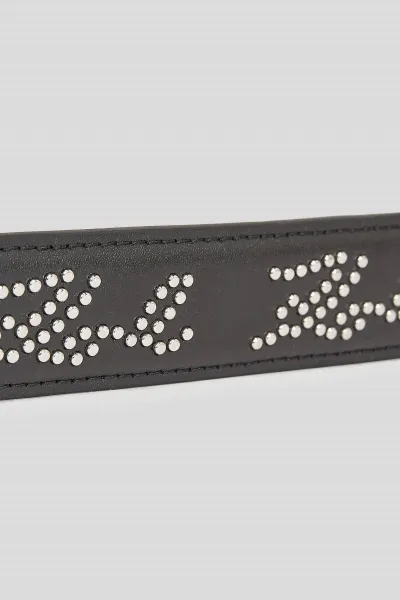 Opasok Karl Lagerfeld K/Signature Rocky Belt Black