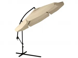 JAKS Záhradný slnečník béžový LED